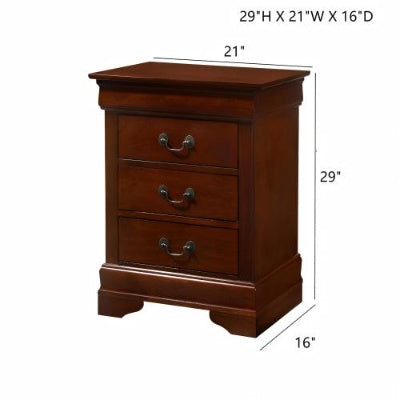 Elegant Cherry Wood Nightstand