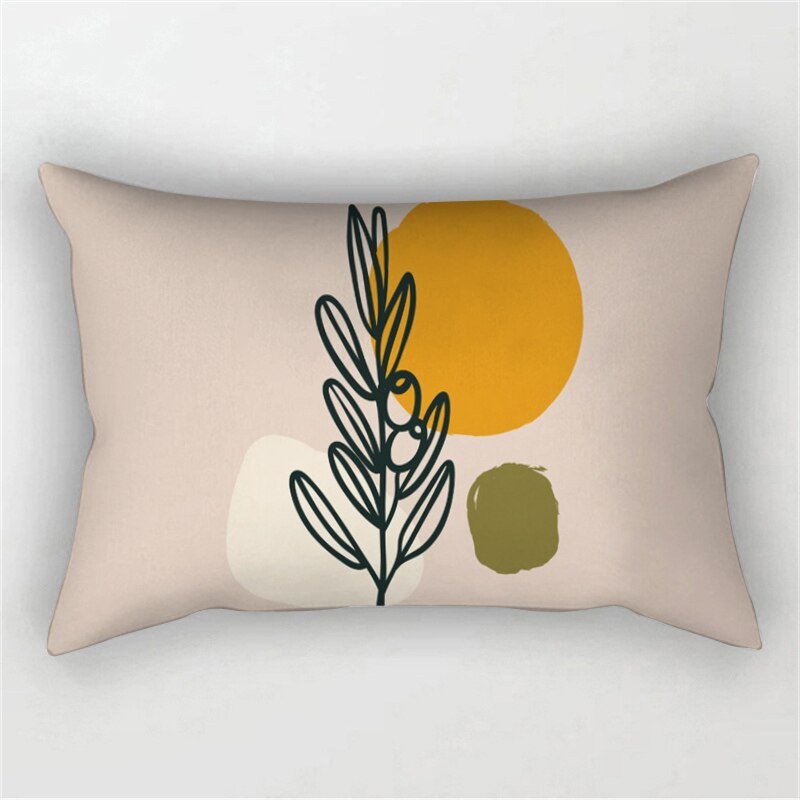 Abstract Leaf Plant Pattern Sofa Pillowcase - Casatrail.com