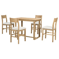 Thumbnail for Farmhouse 5-Piece Counter Height Dining Set