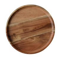 Thumbnail for Acacia Rubber Wood Round Dessert Plates - Casatrail.com
