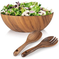 Thumbnail for Acacia Wooden Salad Bowl Set - Casatrail.com