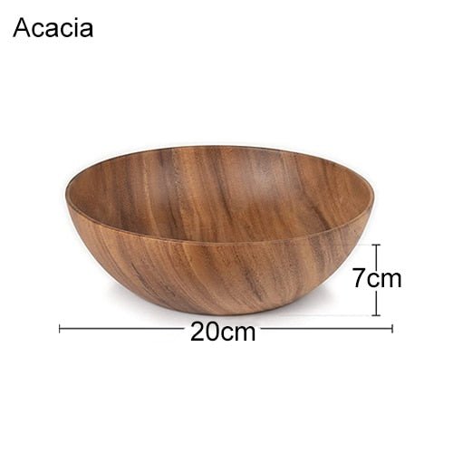 Acacia Wooden Salad Bowl Set - Casatrail.com