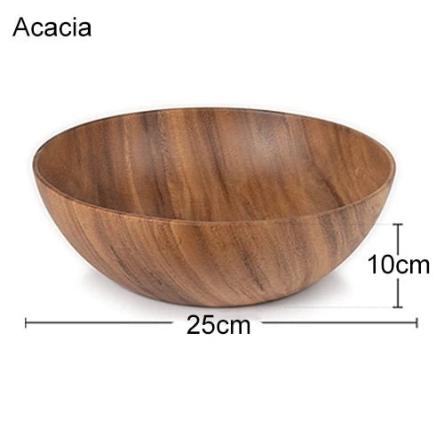 Acacia Wooden Salad Bowl Set - Casatrail.com