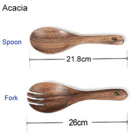 Thumbnail for Acacia Wooden Salad Bowl Set - Casatrail.com