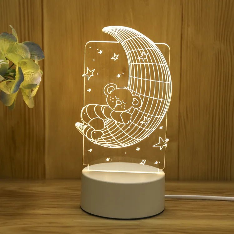 Acrylic 3D Lamp USB LED Night Light - Casatrail.com