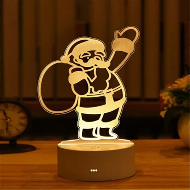 Acrylic 3D Lamp USB LED Night Light - Casatrail.com