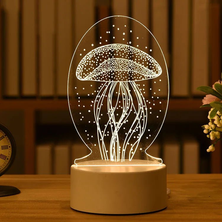 Acrylic 3D Lamp USB LED Night Light - Casatrail.com