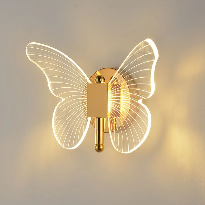 Acrylic Butterfly LED Wall Lamp for Living Areas - Casatrail.com