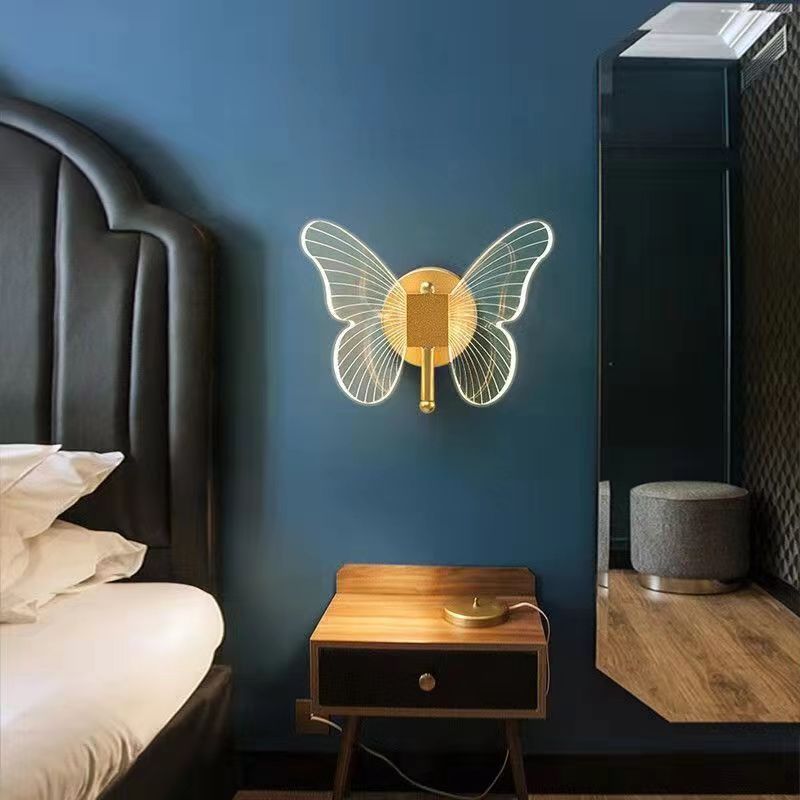 Acrylic Butterfly LED Wall Lamp for Living Areas - Casatrail.com