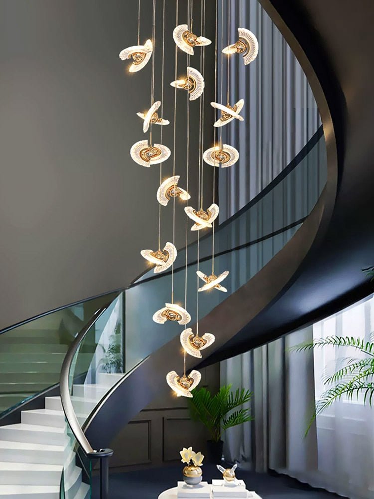 Acrylic Design LED Modern Gold Chandelier - Casatrail.com