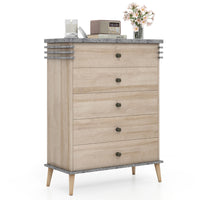 Thumbnail for Farmhouse Chest Dresser Of Drawers Tall Storage Organizer
