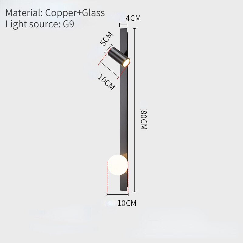 Adjustable Copper Wall Reading Lamp for Living Room - Casatrail.com