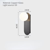 Thumbnail for Adjustable Copper Wall Reading Lamp for Living Room - Casatrail.com