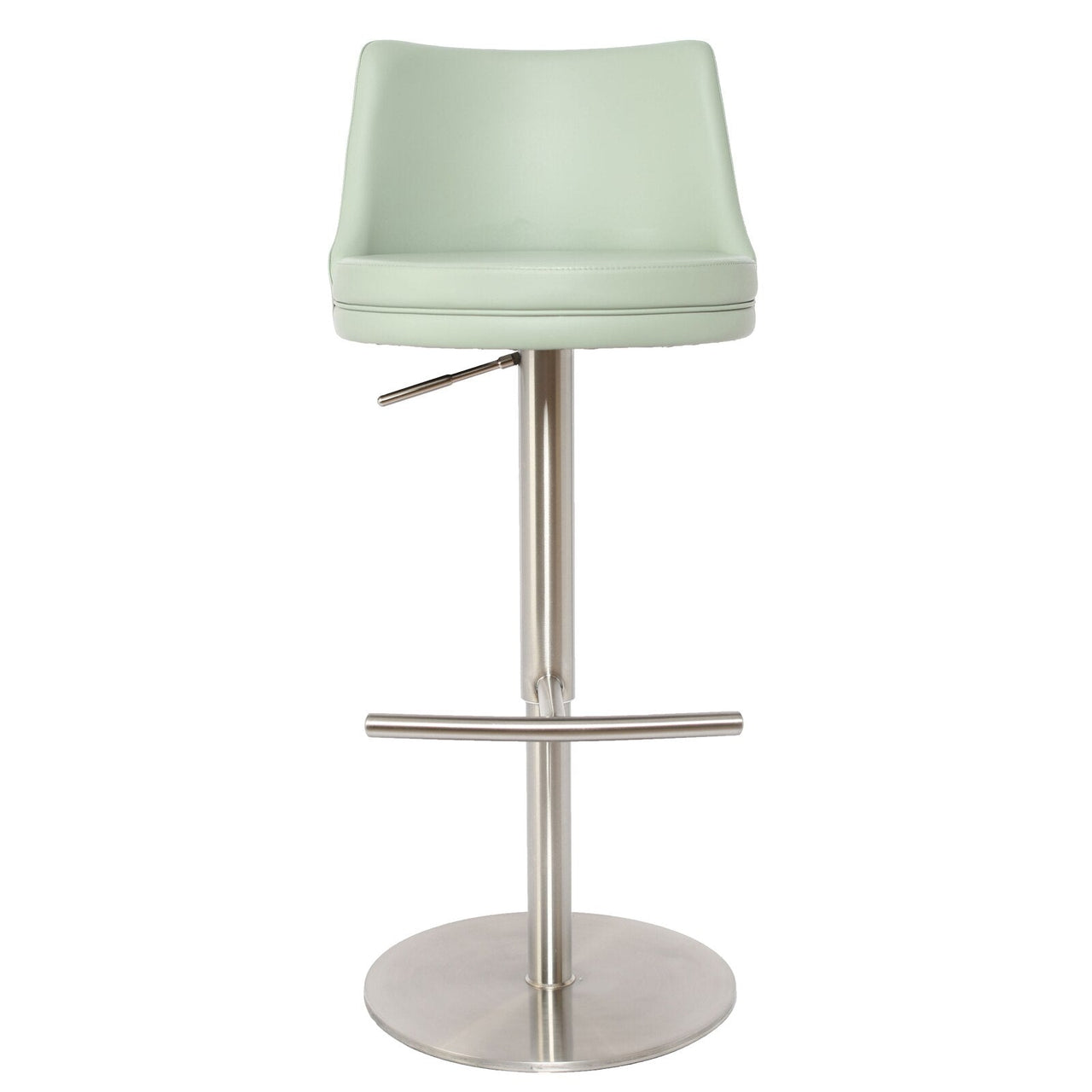 Adjustable Height Swivel Bar Stools with Gold Stainless Steel Legs - Casatrail.com