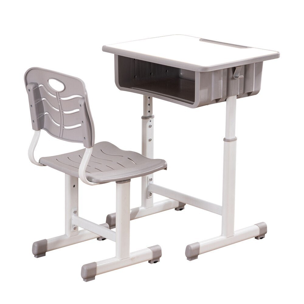 Adjustable Kid Study Desk with Table and Chairs Set - Casatrail.com