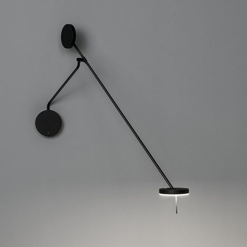 Adjustable Swing Arm Black Wall Lamp - Casatrail.com