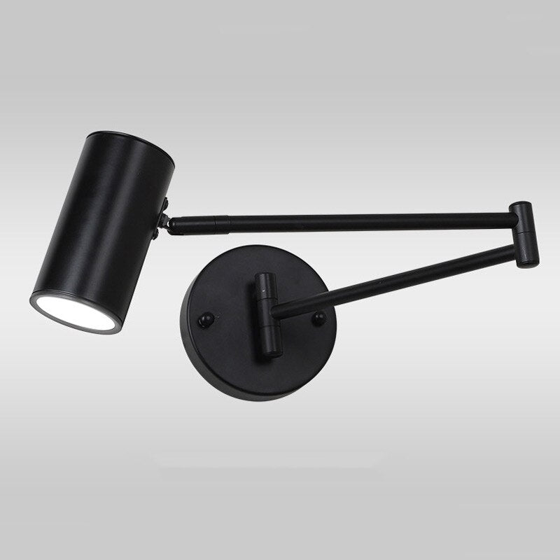 Adjustable Swing Arm Wall Lamp Nordic Bedside Reading LED Lights - Casatrail.com