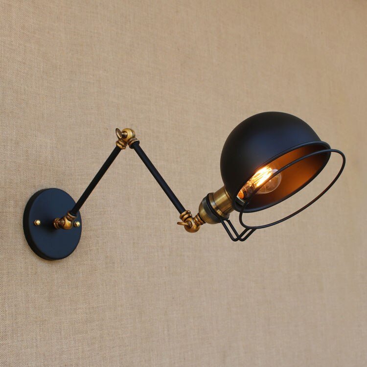 Adjustable Swing Long Arm Wall Lamp Vintage Industrial Style - Casatrail.com