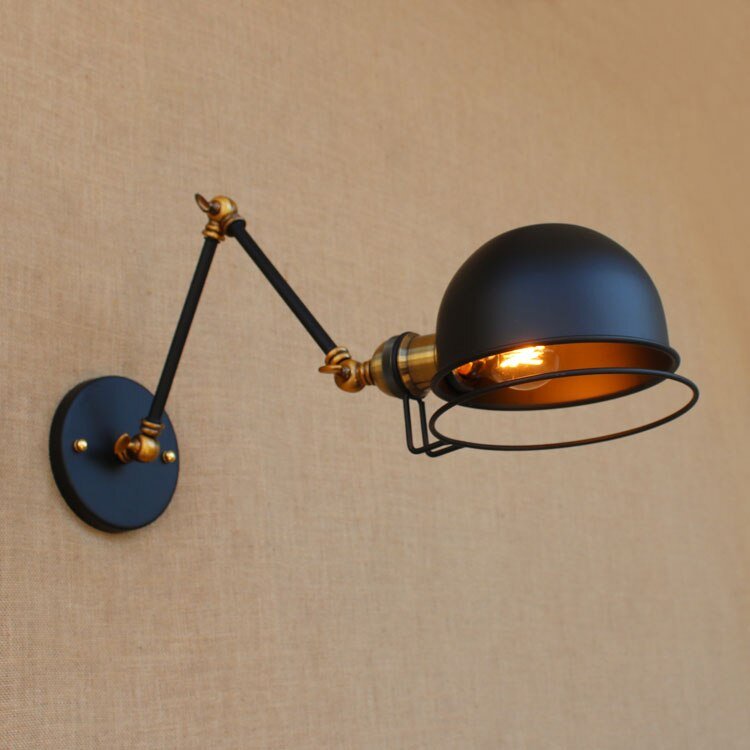 Adjustable Swing Long Arm Wall Lamp Vintage Industrial Style - Casatrail.com