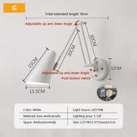 Thumbnail for Adjustable Swing Wall Lamp for Home and Hotel Decor - Casatrail.com