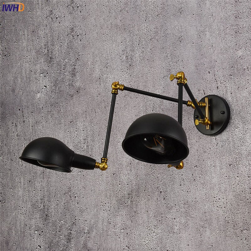 Adjustable Vintage Wall Light Fixtures With 2 Heads - Casatrail.com