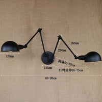 Thumbnail for Adjustable Vintage Wall Light Fixtures With 2 Heads - Casatrail.com