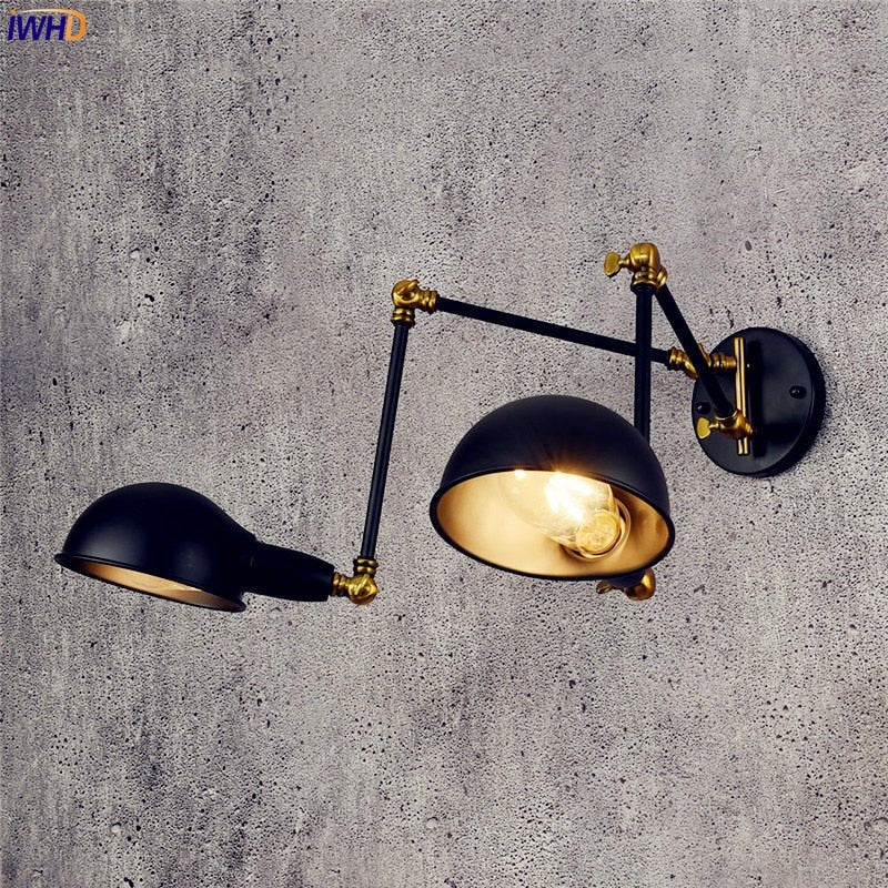 Adjustable Vintage Wall Light Fixtures With 2 Heads - Casatrail.com