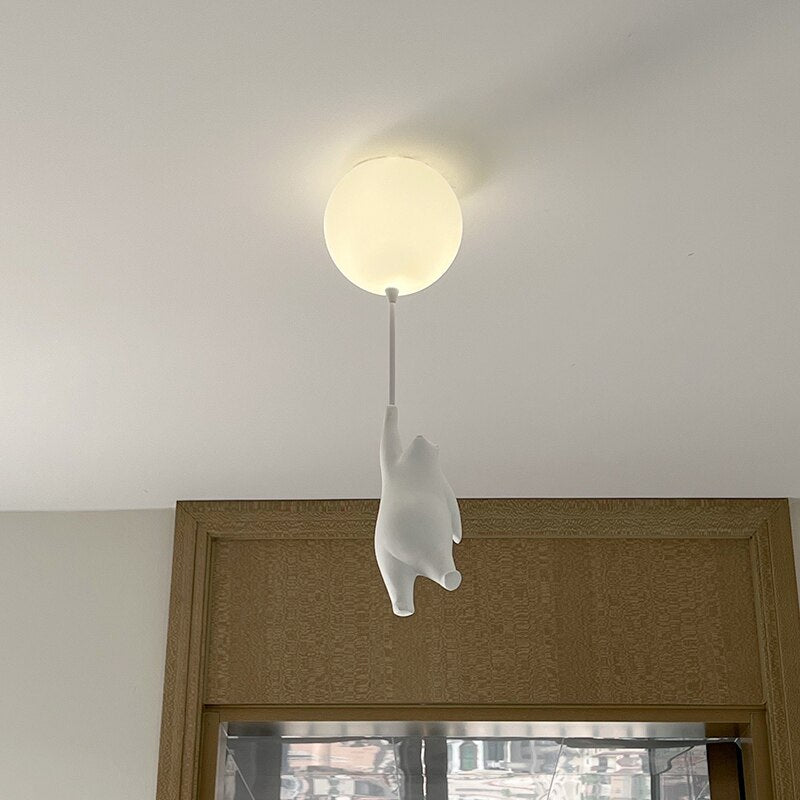 Adorable Cartoon Bear Pendant Lights for Children's Room - Casatrail.com