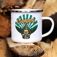 Thumbnail for Adventure Campfire Printed Camper Mugs Enamel Mug - Casatrail.com