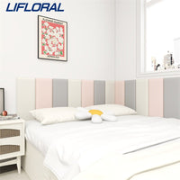 Thumbnail for Aesthetic Wood Wall Panels Bed Head with Soft Bag Headboard - Casatrail.com