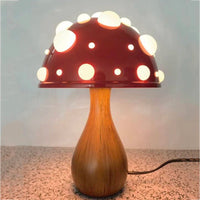 Thumbnail for Amanita Mushroom Lamp with LED Tricolored Bulb - Casatrail.com