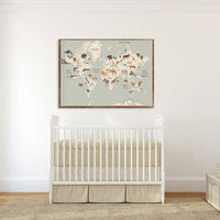 Thumbnail for Animal World Map Nursery Canvas Cute Cartoon Decor - Casatrail.com