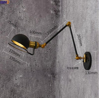 Thumbnail for Antique Vintage LED Wall Lamp With Adjustable Swing Long Arm - Casatrail.com