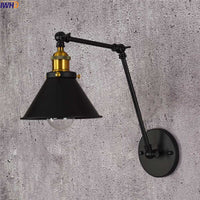 Thumbnail for Antique Vintage LED Wall Lamp With Adjustable Swing Long Arm - Casatrail.com