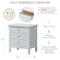 Thumbnail for Elegant White Casual Nightstand