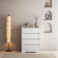 Thumbnail for 4 Drawer Modern Wooden Cabinet With Sturdy Frame