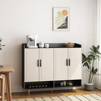 Thumbnail for Sideboard Cabinet With 4 Doors & Adjustable Shelves