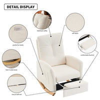 Thumbnail for Accent Rocking Chair With Footrest