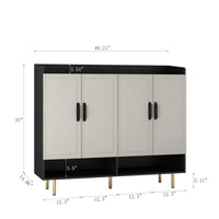 Thumbnail for Sideboard Cabinet With 4 Doors & Adjustable Shelves