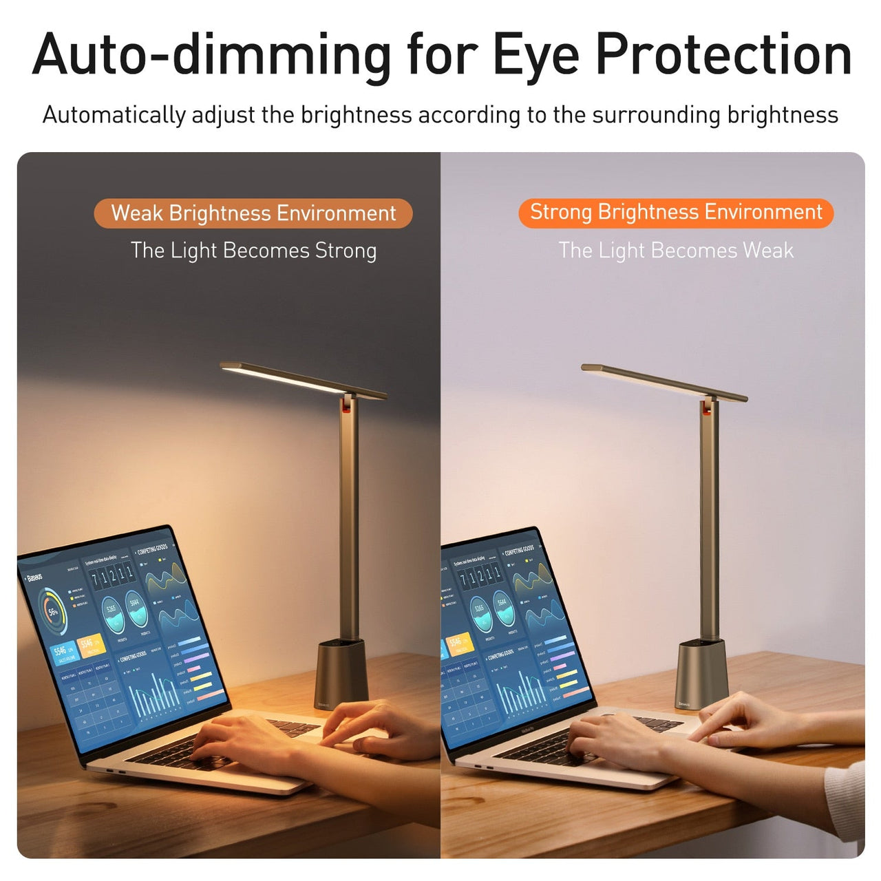 Baseus LED Table Lamp with Eye Protection - Casatrail.com