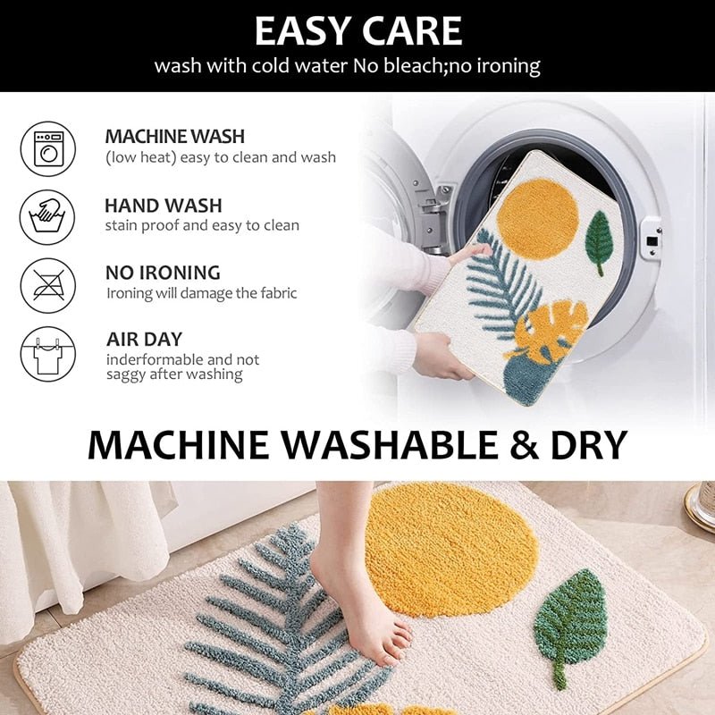 Bathroom Rugs - Non - Slip and Soft Microfiber - Casatrail.com