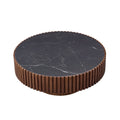 Nesting Round Sintered Stone Tabletop Modern Drum Coffee Table