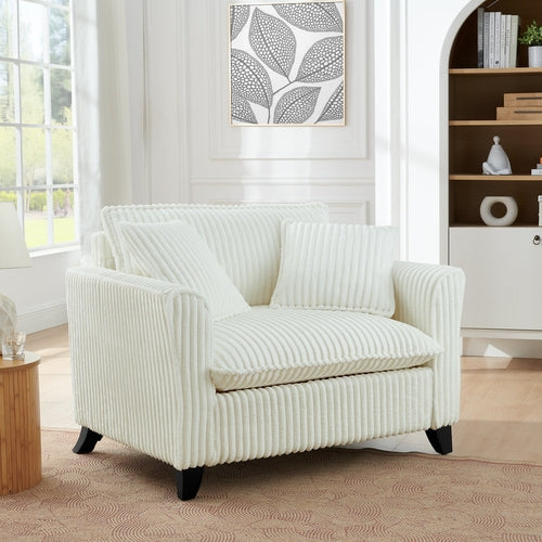Comfortable single-person sofa chair with a backrest