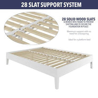 Thumbnail for Nix - Queen Platform Bed - White