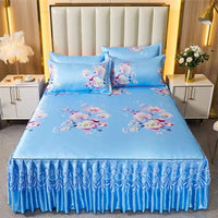 Thumbnail for Bed Skirt Style Bedspread Lace Set - Casatrail.com