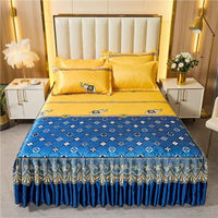 Thumbnail for Bed Skirt Style Bedspread Lace Set - Casatrail.com