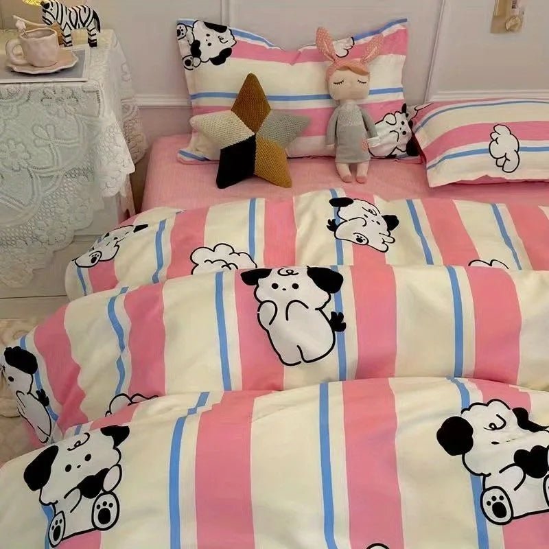 Bedding Set - Duvet Cover, Flat Sheet, Quilt Cover With Pillowcase - Casatrail.com