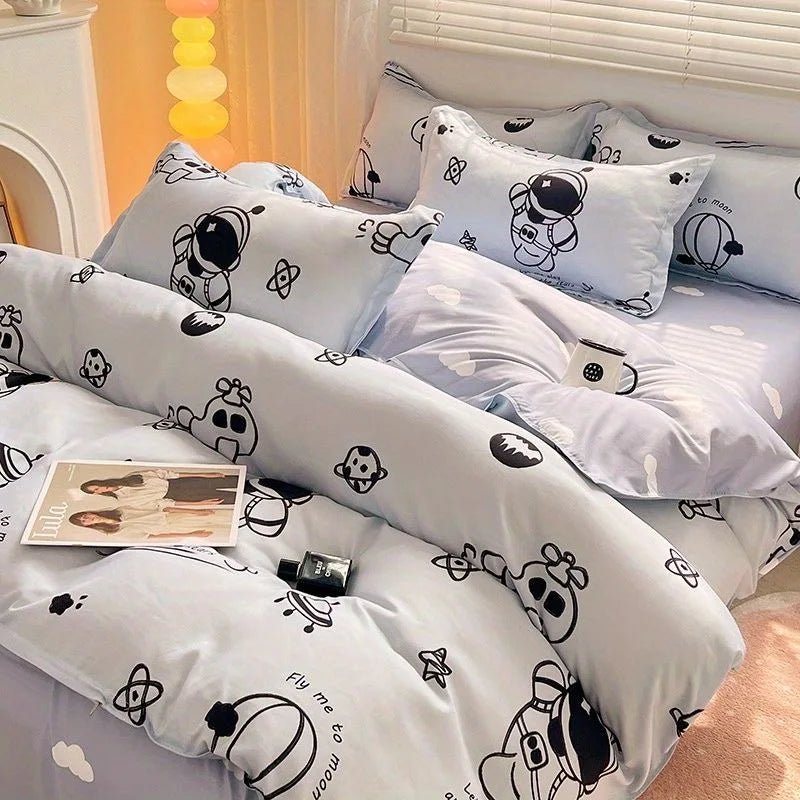 Bedding Set - Duvet Cover, Flat Sheet, Quilt Cover With Pillowcase - Casatrail.com