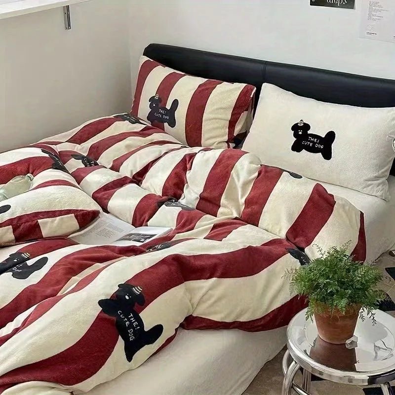 Bedding Set - Duvet Cover, Flat Sheet, Quilt Cover With Pillowcase - Casatrail.com