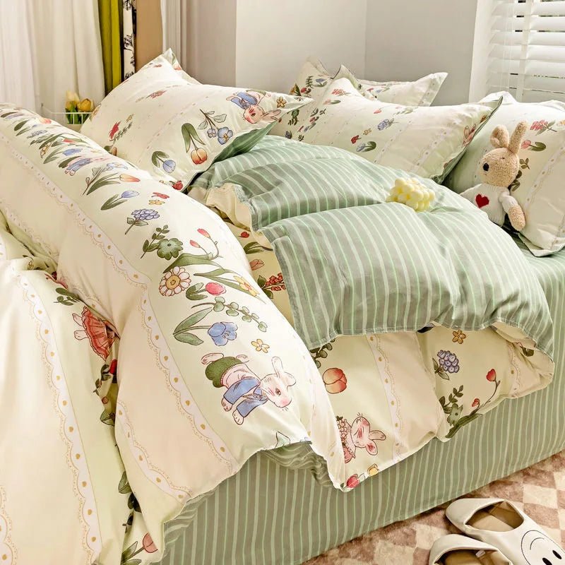 Bedding Set - Duvet Cover, Flat Sheet, Quilt Cover With Pillowcase - Casatrail.com